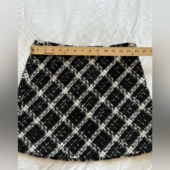 Zara Black/White Skirt Size Medium NWT - Picture 7 of 7